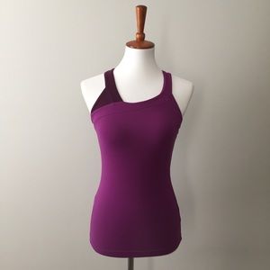 Lucy Color Block Cross Back Workout Tank